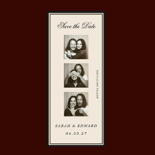 Save The Date Photobooth éditorial vintage