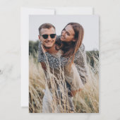 Save The Date Photographie botanique noire rustique enregistrer  (Dos)