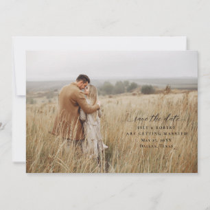 Save The Date Photographie Complète Mariage Enregistrer Les Cart