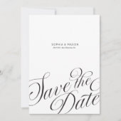 Save The Date Photographie de calligraphie de script éditorial m (Devant)