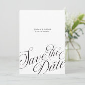 Save The Date Photographie de calligraphie de script éditorial m (Debout devant)
