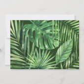 Save The Date Photographie de feuille de palme tropicale et de f (Dos)