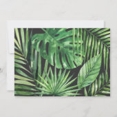 Save The Date Photographie de feuille de palme tropicale et de f (Dos)