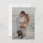 Save The Date Photographie de la plage entièrement dorée moderne (Devant)