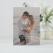 Save The Date Photographie de la plage entièrement dorée moderne (Debout devant)