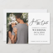Save The Date Photographie de mariage de la plage de destination (Dos)