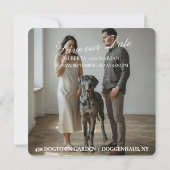 Save The Date Photographie de mariage Great Dane (Dos)