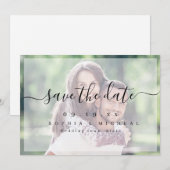 Save The Date Photographie de script simple et moderne enregistr (Devant / Derrière)