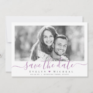 Save The Date Photographie de script simple et moderne enregistr