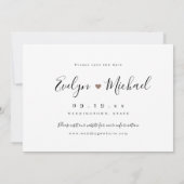 Save The Date Photographie de script simple et moderne enregistr (Dos)