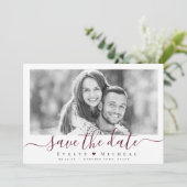 Save The Date Photographie de script simple et moderne enregistr (Debout devant)
