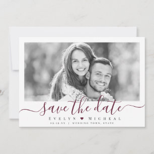 Save The Date Photographie de script simple et moderne enregistr