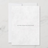 Save The Date Photographie Mariage du journal classique noir et  (Dos)