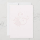 Save The Date Photographie mariage moderne d'esperluette rose ma (Dos)