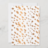 Save The Date Photographie moderne Faux Métal Or Foil Typographi (Dos)