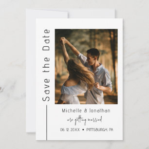 Save The Date Photographie moderne tendance Mariage chrétien