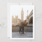 Save The Date Photographie noir et blanc classique Mariage éléga (Dos)