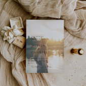 Save The Date Photographie noir et blanc élégant Mariage moderne