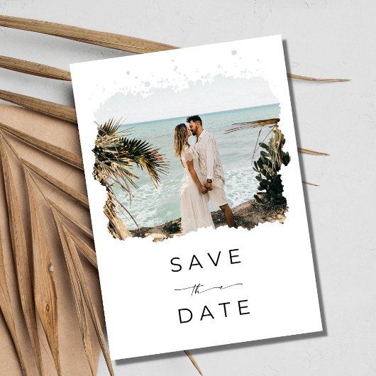 Save The Date Photographie Tropicale Romantique Destination Plag