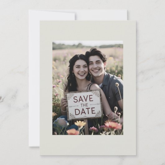 Save The Date Photographies de mariage décontractées, save the d (Dos)