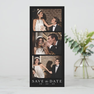 Save The Date Photomaton de mariage avec QR Code minimaliste