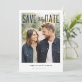 Save The Date PhotoPop Save Our Date Modern Design (Debout devant)