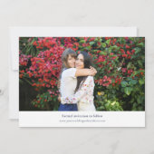 Save The Date Photos à deux faces de la Marine Mariage Enregistr (Dos)