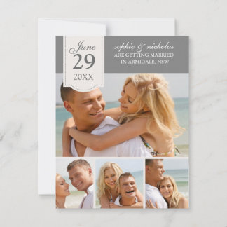 Save The Date Photos de mariage modernes pour annoncer la date