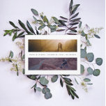 Save The Date Photos de paysage minimes<br><div class="desc">Simple double panoramique paysage photo disposition. Option pour le texte au verso ou personnaliser et modifier selon vos besoins.</div>