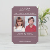 Save The Date Photos Enfants Vieux Classique Style Classic | Mau (Debout devant)