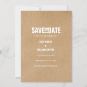 Save The Date Photos rustiques de Boho Enfance Sauvez la date (Dos)