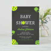 Save The Date Pickleball Ball Paddle Sports Thème Baby shower (Debout devant)