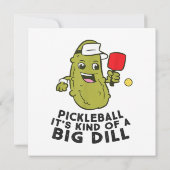 Save The Date Pickleball C'est un genre de Big Dill Pickles Pick (Dos)