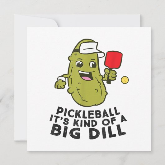Save The Date Pickleball C'est un genre de Big Dill Pickles Pick (Dos)