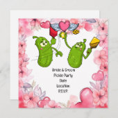 Save The Date Pickleball Enregistrer la date Mariage Drôle invit (Devant / Derrière)