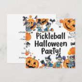 Save The Date Pickleball Halloween (Devant / Derrière)