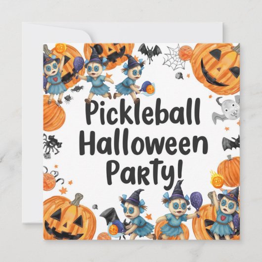 Save The Date Pickleball Halloween (Devant)