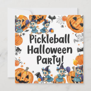 Save The Date Pickleball Halloween