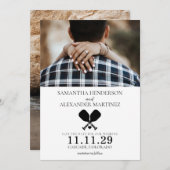 Save The Date Pickleball Love Mariage (Devant / Derrière)