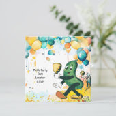 Save The Date Pickleball thème fête d'anniversaire (Debout devant)