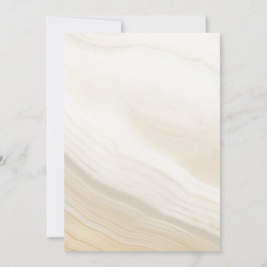 Save The Date Pierre de marbre beige (Dos)