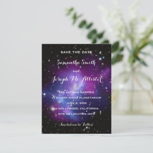 Save The Date Pile Galaxy Cluster Enregistrer la date (Debout devant)