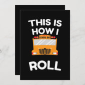 Save The Date Pilote De Bus Scolaire Voici Comment Je Roule (Devant / Derrière)