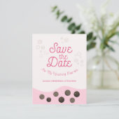 Save The Date Pink Axolotl Bubble Thé Par Thé Fête Anniversaire (Debout devant)