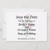 Save The Date Pink Canterbury Bells (Devant)