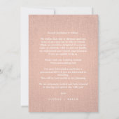 Save The Date Pink Photo Engaged Couple Textile Effect Script (Dos)
