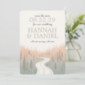 Save The Date Piste de couleurs douces (Debout devant)