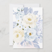 Save The Date PixDezines Aquarelle Crème Rose Blue Hyde (Dos)