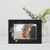 Save The Date PixDezines Aquarelle Eucalyptus Wreath Verdure S (Debout devant)