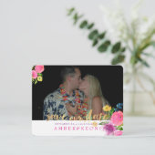 Save The Date PixDezines Aquarelle Florale/Enregistrer notre dat (Debout devant)